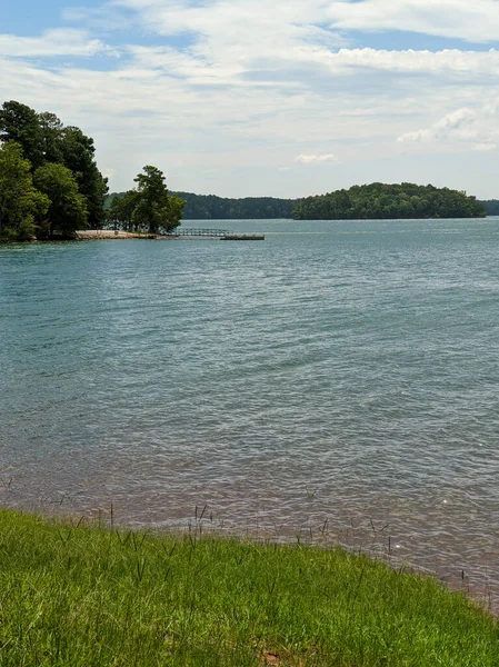 Parque Campismo Vazio Lago Hartwell Carolina Sul — Fotografia de Stock