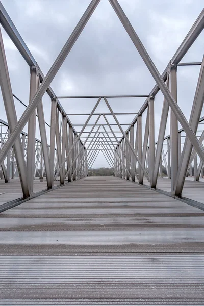 Typisk Dag Vid Stor Anläggning För Avloppsvattenrening — Stockfoto