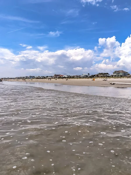 Folly Beach Charleston Güney Carolina Atlantik Okyanusu Üzerinde — Stok fotoğraf