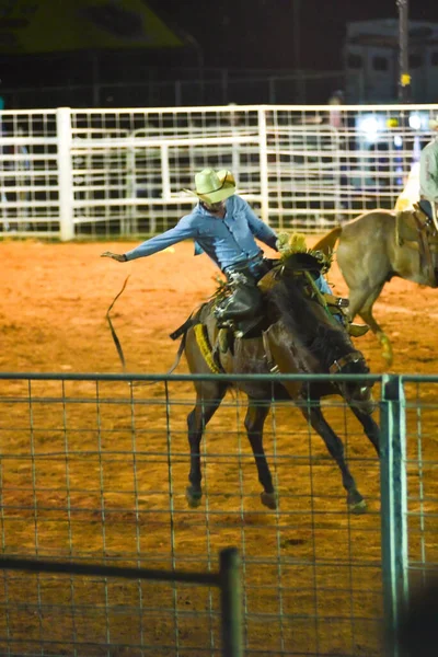 Cowboy Rodeo Championship Evening — Stock Photo, Image
