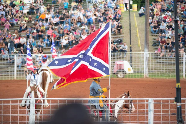 Cowboy Campionato Rodeo Sera — Foto Stock