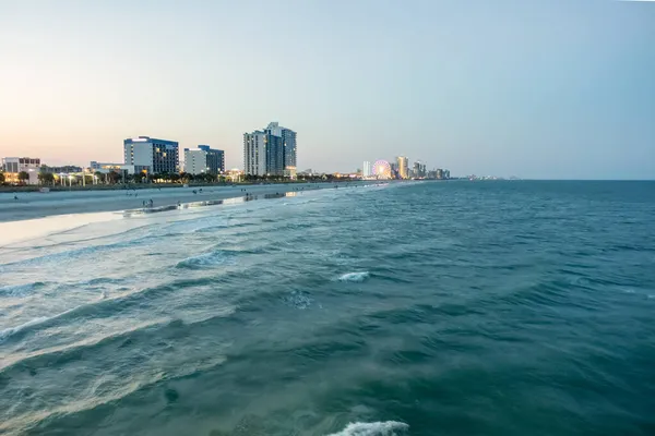 Näkymä Myrtle Beach Etelä Carolina — kuvapankkivalokuva