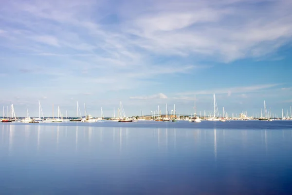 Wybrzeże Nabrzeże Pobliżu Newport Rhode Island — Zdjęcie stockowe