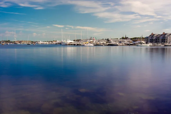 Newport Rhode Adası Yakınlarındaki Sahil Rıhtım — Stok fotoğraf