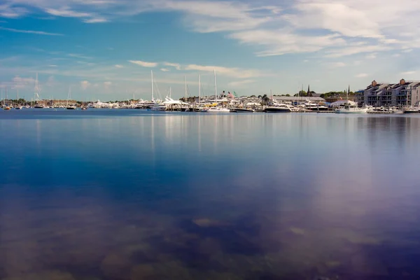 Küste Und Uferpromenade Der Nähe Von Newport Rhode Island — Stockfoto