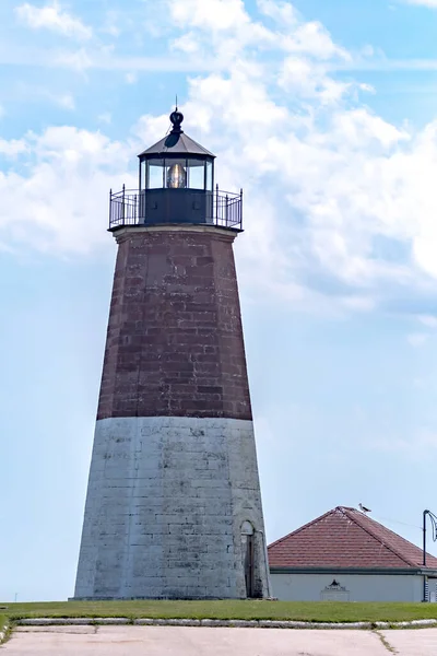 ビーバーテール灯台 Conacicut島Jamestown ロードアイランド — ストック写真