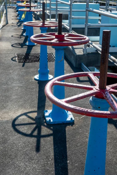 Regelkleppen Voor Waterpoorten Waterinstallaties — Stockfoto