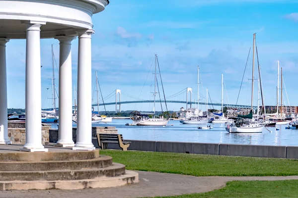 Newport Rhode Island Limanı Manzaralı — Stok fotoğraf