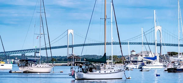 Newport Rhode Ilha Vistas Panorâmicas Porto — Fotografia de Stock