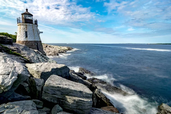 ロードアイランド州ニューポートでキャッスル ヒル灯台 — ストック写真