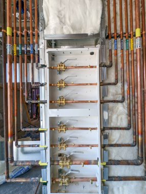 Hastane hasta odaları için yeni inşaat gazı oksijeni ve diğer borular