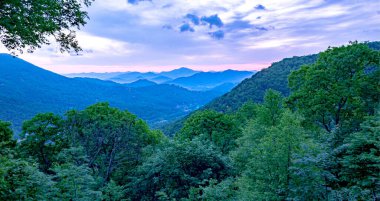 Maggie Valley Kuzey Carolina 'daki güzel doğa manzarası.