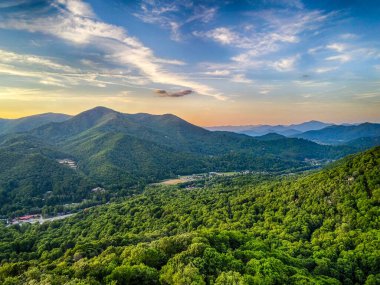 Maggie Valley Kuzey Carolina 'daki güzel doğa manzarası.