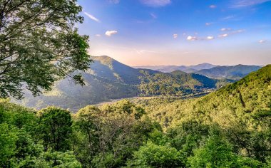 Maggie Valley Kuzey Carolina 'daki güzel doğa manzarası.