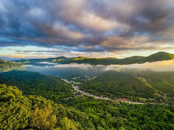 Воздушные Пейзажи Северной Каролины Долине Мэгги — стоковое фото