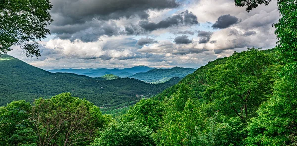 Antenn Natur Landskap Maggie Valley North Carolina — Stockfoto