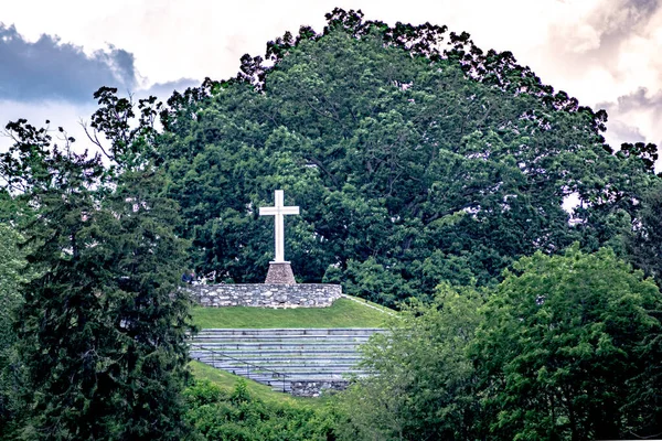 Lake Junaluska Çapraz Batı Kuzey Carolina — Stok fotoğraf