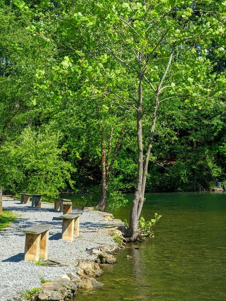 Escenas Naturaleza Lago Julián Cerca Asheville Carolina Norte — Foto de Stock