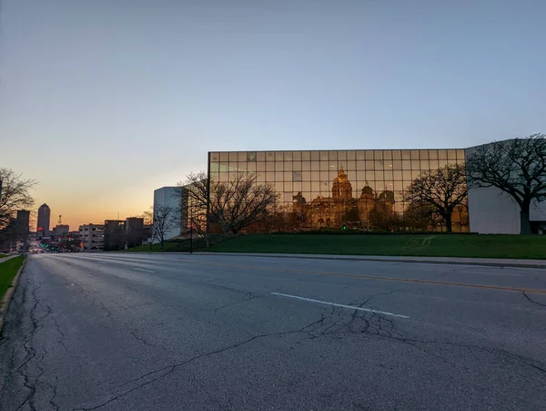 Malownicze Widoki Wokół Des Moines Iowa Miasta Centrum — Zdjęcie stockowe