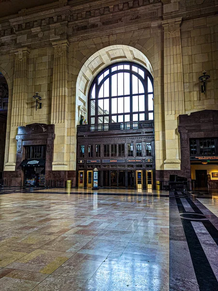 Bella Stazione Ferroviaria Della Città Del Kansas Nel Centro — Foto Stock