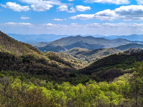Kuzey Carolina Daki Nantahala Ulusal Ormanı Manzaralı Dağ Ovelook — Stok fotoğraf