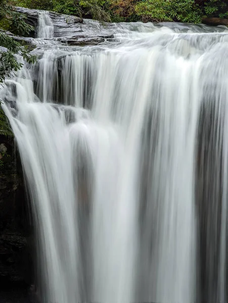 Scenic Waterfall Roadside Going Cliff Boulders Rocks You Can Longer — Stock Photo, Image