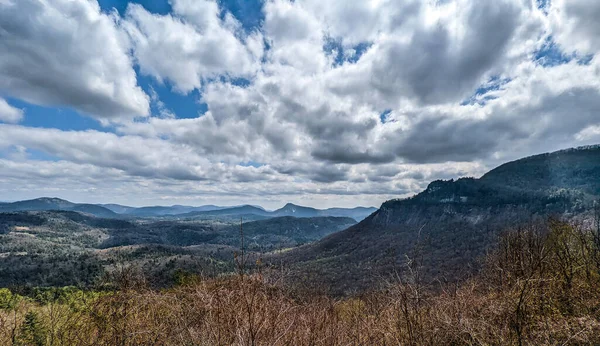 Nantahala Národní Lesní Malebné Horské Ovelook Severní Karolíně — Stock fotografie