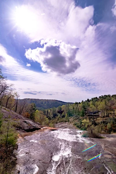 Prachtige Natuur Scènes Toxaway Valt Het Noorden Carolina — Stockfoto