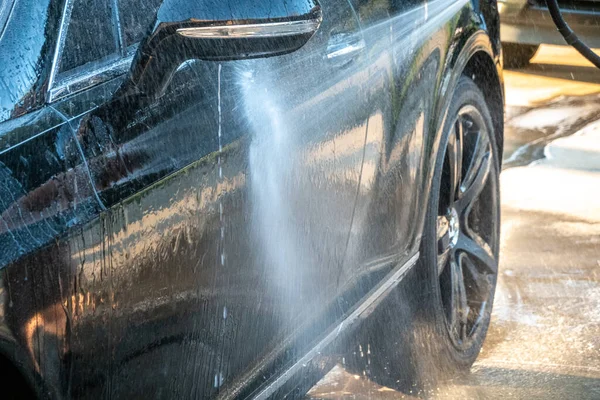 Auto Detailer Wassen Luxe High End Auto — Stockfoto