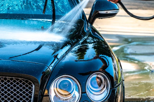 自動車詳細洗濯高級高級高級車 — ストック写真