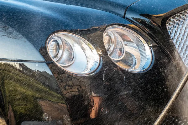 Auto Detailer Wassen Luxe High End Auto — Stockfoto