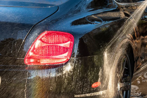 Auto Detailer Lavado Lujo Coche Gama Alta —  Fotos de Stock