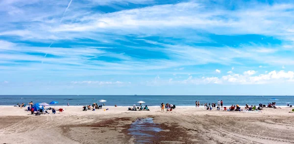 Uitzicht Het Strand Bij Scarborough Beach Rhode Island — Stockfoto