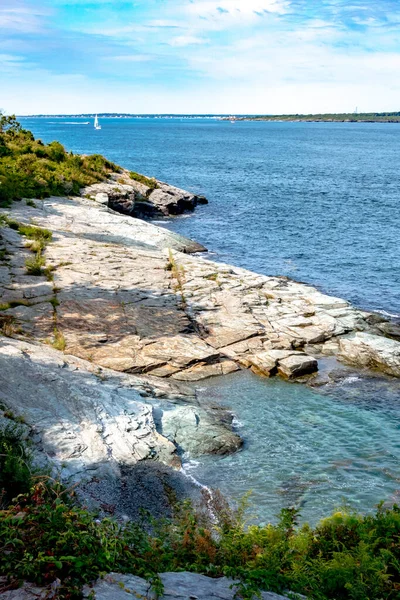 Vistas Panorâmicas Newport Rhode Island Harbor — Fotografia de Stock