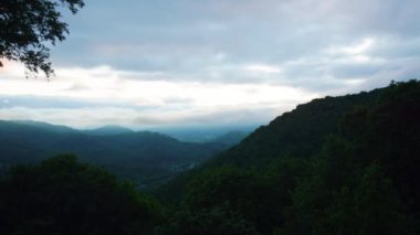 Maggie Valley Kuzey Carolina 'daki güzel doğa manzarası.