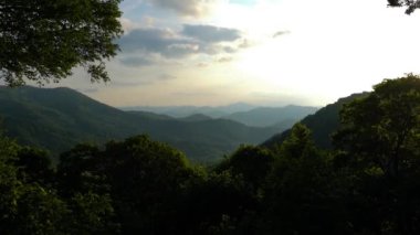 Maggie Valley Kuzey Carolina 'daki güzel doğa manzarası.