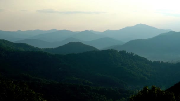 Vacker Natur Landskap Maggie Valley North Carolina — Stockvideo