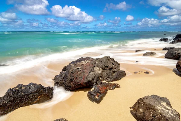 Kualoa Rock Beach Kualoa Beach Oahu Hawaii — Stock Fotó