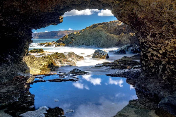 Kea Beach Park Rocky Scenes Oahu Hawaii — стоковое фото