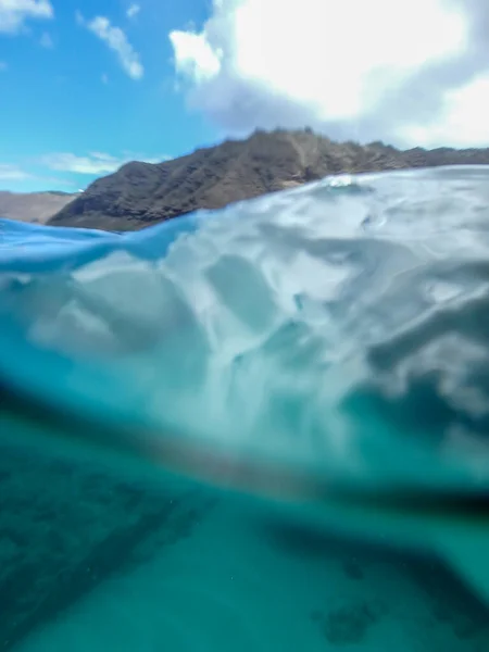 Snokeling Kulailai Bay Oahu Hawaii West Coast — Stok fotoğraf