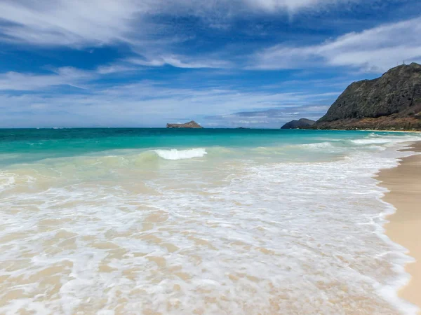 Waimanalo Bay Beach Scenes Oahau Hawaii — Fotografia de Stock