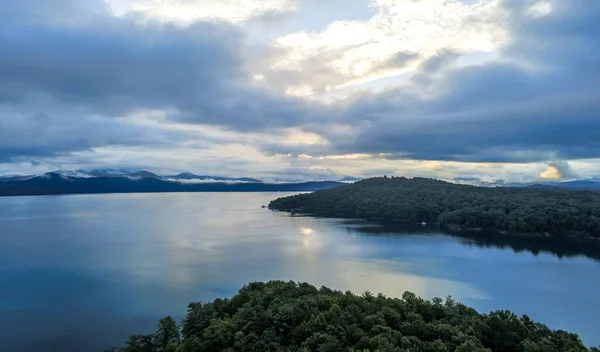 Vacker Naturskön Utsikt Vid Sjön Jocassee Södra Carolina — Stockfoto