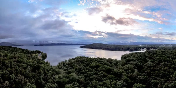 Vacker Naturskön Utsikt Vid Sjön Jocassee Södra Carolina — Stockfoto