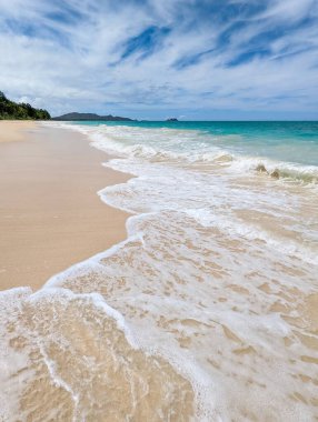 Oahu Hawai 'deki waimanalo sahneleri.