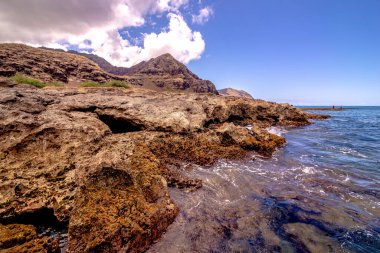 Tropikal Cennet plaj Oahu Hawaii