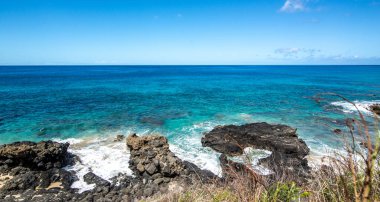 Tropikal Cennet plaj Oahu Hawaii