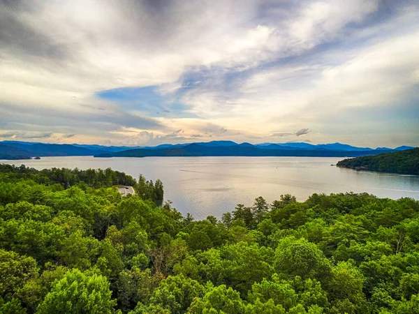 Krásný Malebný Výhled Jezero Jocassee Jižní Karolína — Stock fotografie