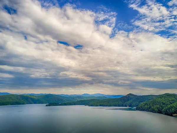 Bella Vista Panoramica Sul Lago Jocassee Sud Carolina — Foto Stock