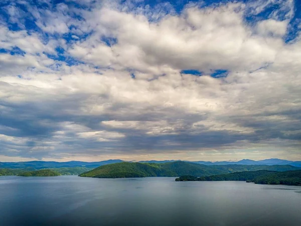 Vacker Naturskön Utsikt Vid Sjön Jocassee Södra Carolina — Stockfoto