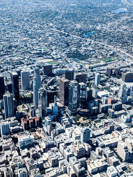 Los Angeles Hava Görüntüsü Bir Uçaktan — Stok fotoğraf